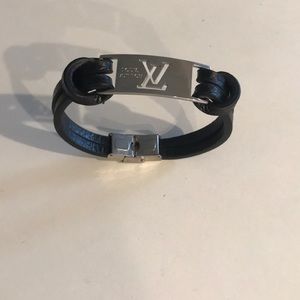 LV leather bracelet